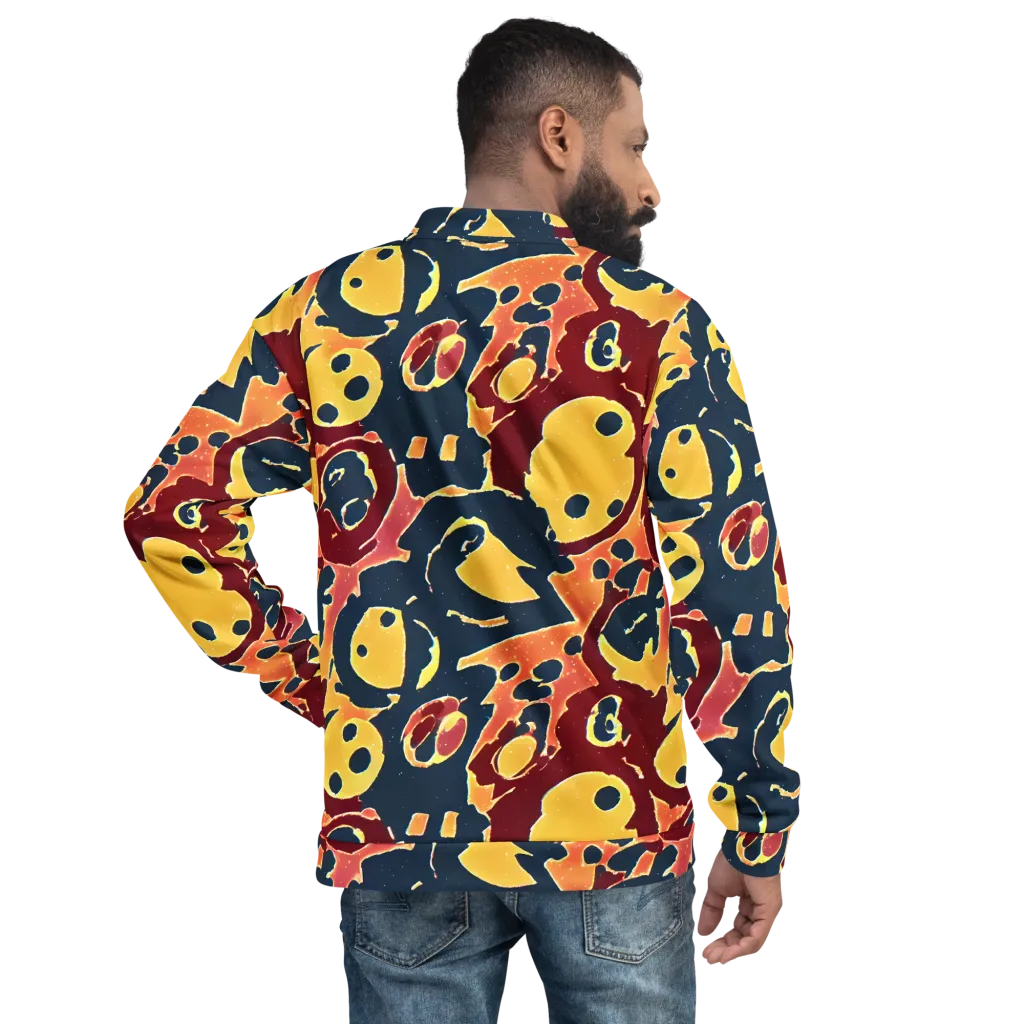 Sunset Silhouette on Bomber Jacket — Back