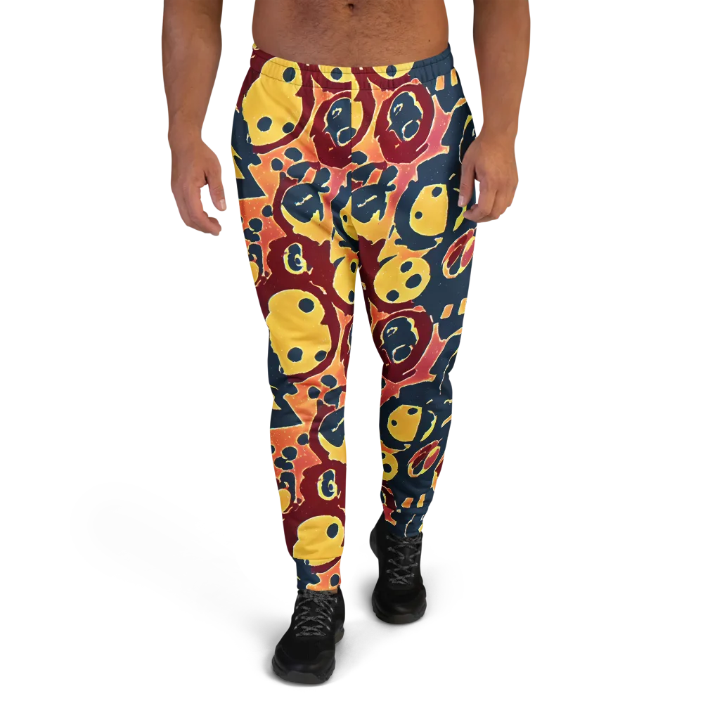 Sunset Silhouette on Men's Joggers — Front