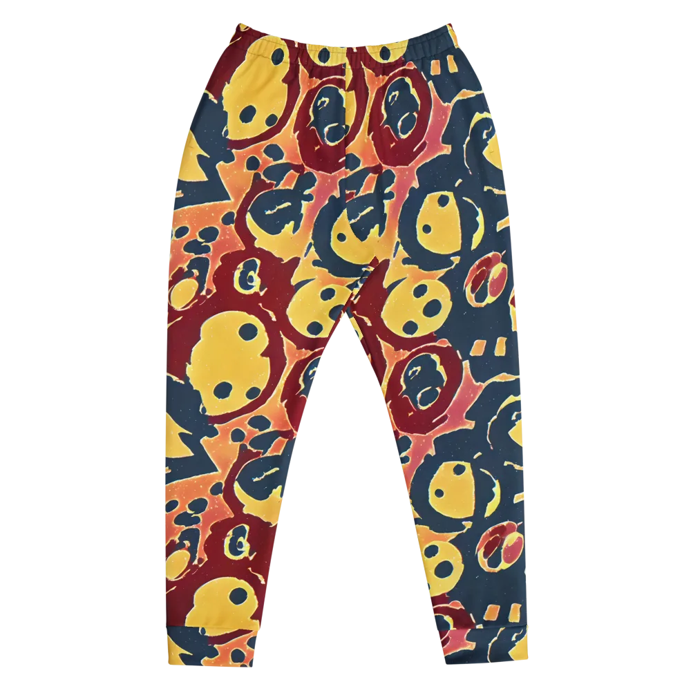 Sunset Silhouette on Men's Joggers — Front