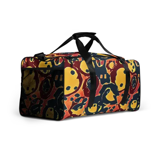 Sunset Silhouette on a Duffle Bag