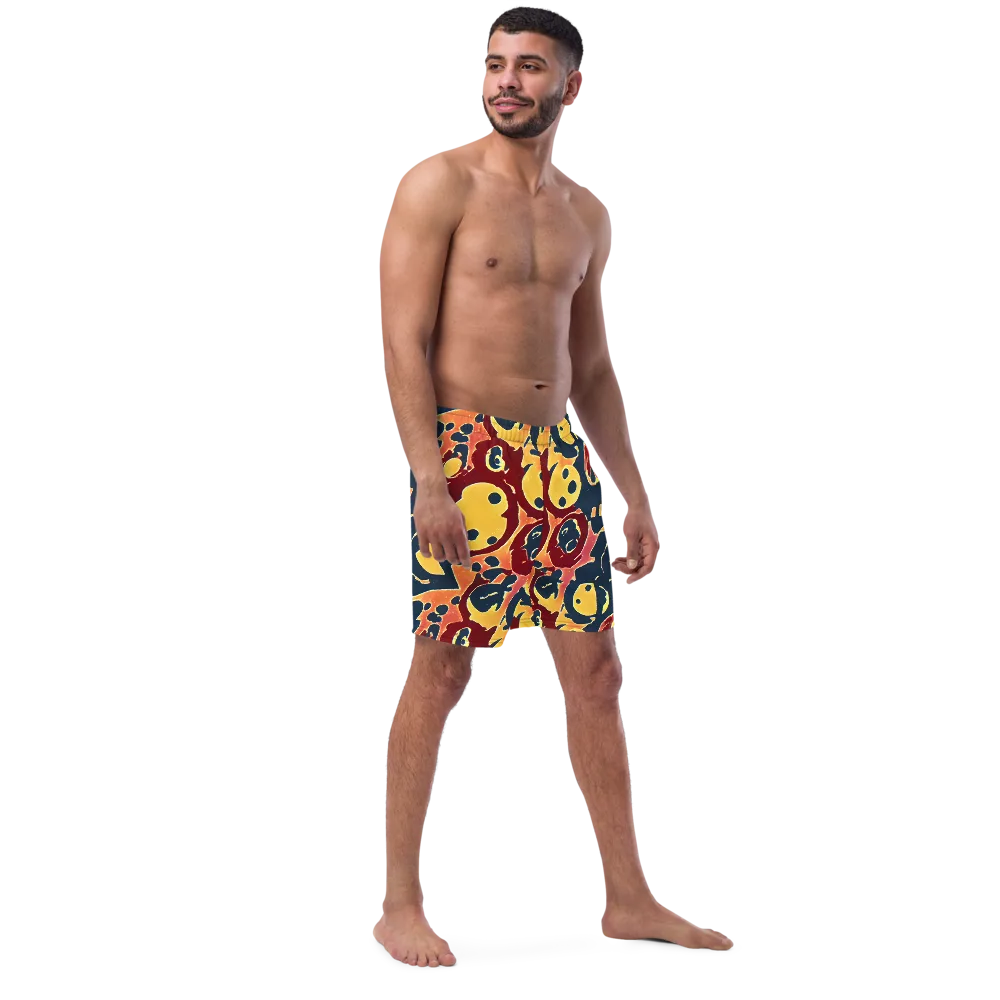 Sunset Silhouette on Swim Trunks — Right Front