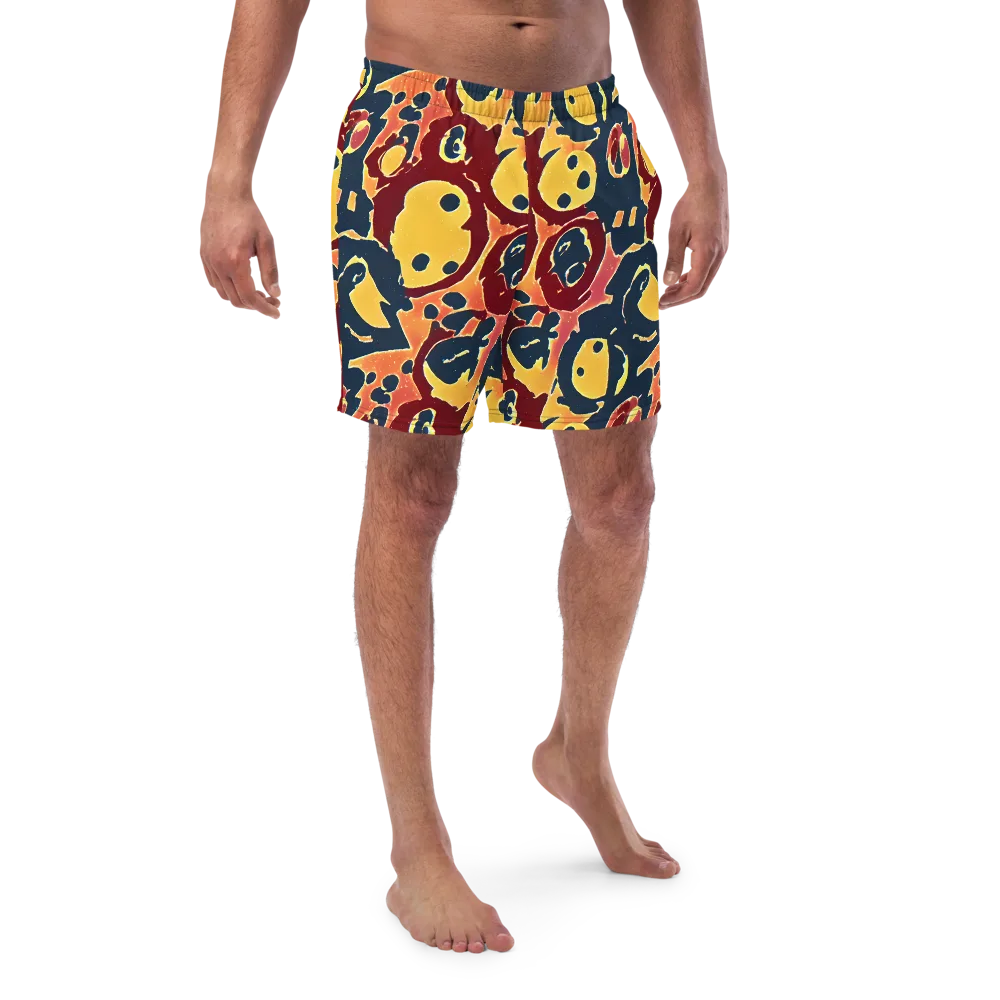 Sunset Silhouette on Swim Trunks — Front