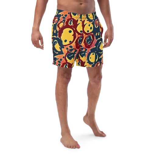 Sunset Silhouette on a Swim Trunks