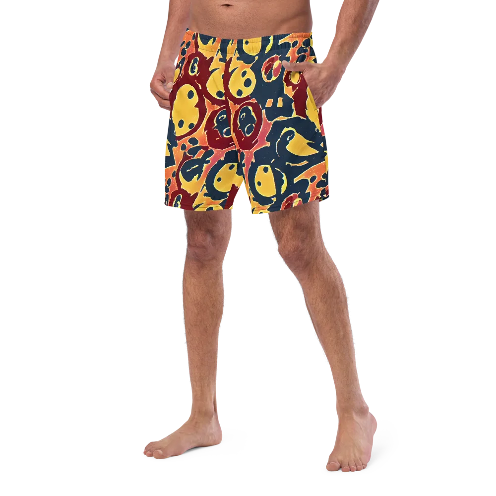 Sunset Silhouette on Swim Trunks — Left Front