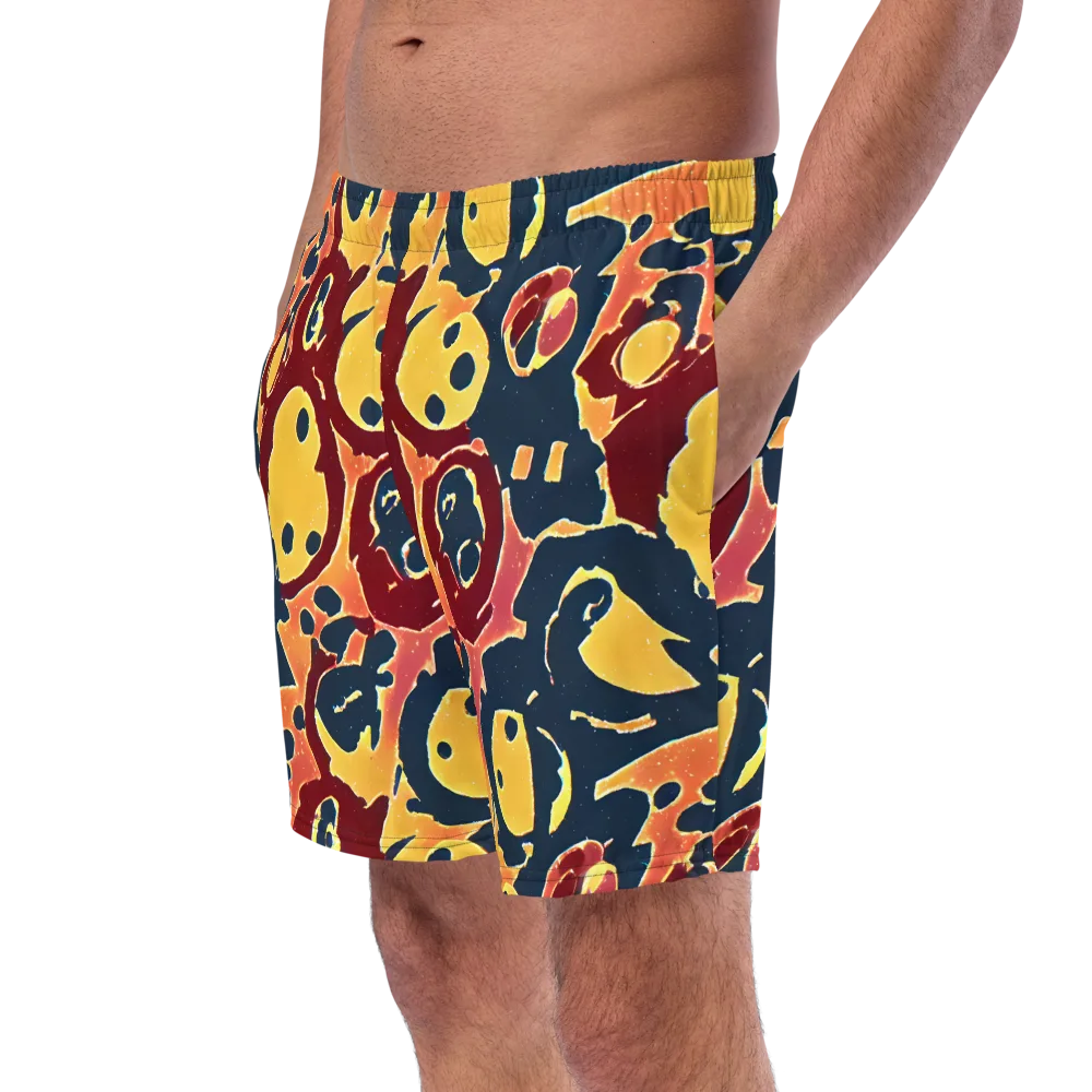 Sunset Silhouette on Swim Trunks — Left Front