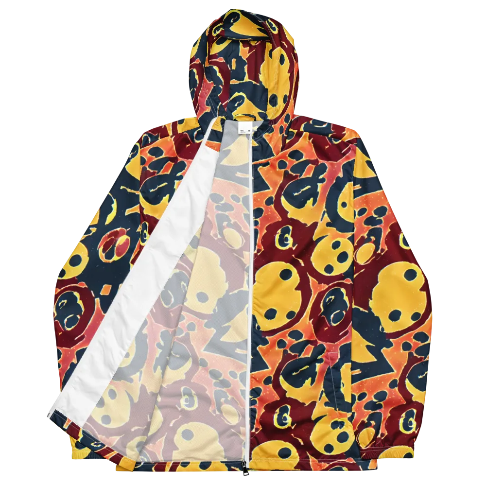 Sunset Silhouette on Men's Windbreaker — Front