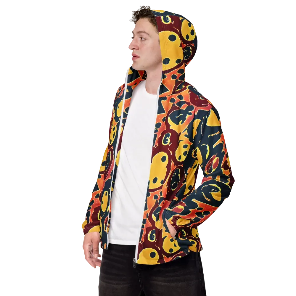 Sunset Silhouette on Men's Windbreaker — Left Front