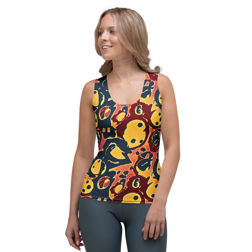 Sunset Silhouette on Women's Tank Top — Front