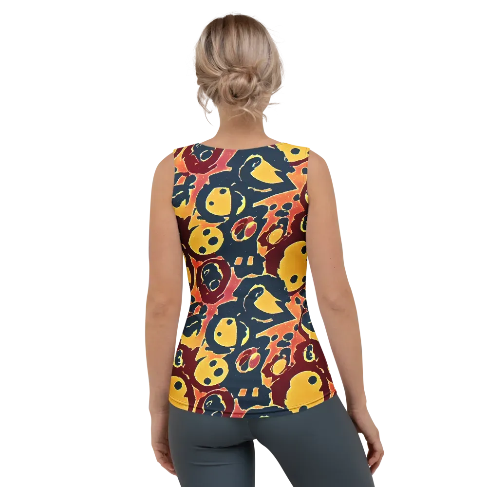 Sunset Silhouette on Women's Tank Top — Back