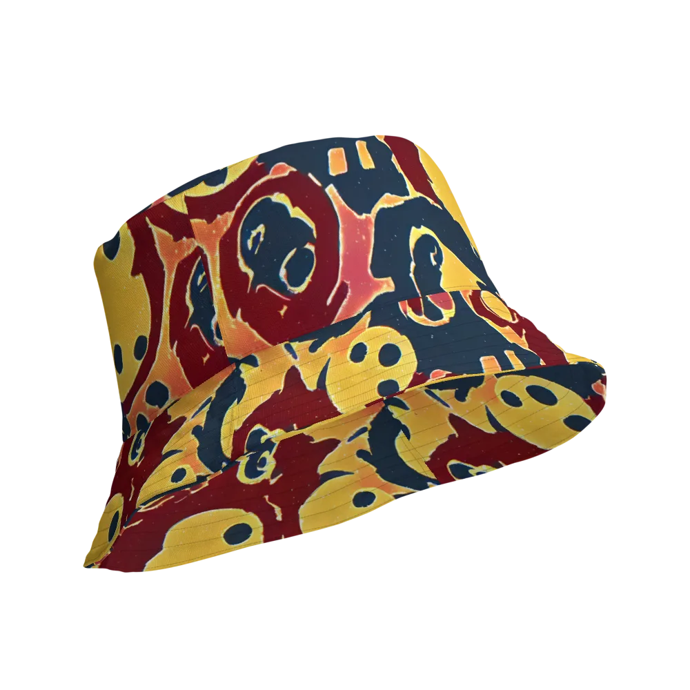 Sunset Silhouette on Reversible Bucket Hat — Product details Outside