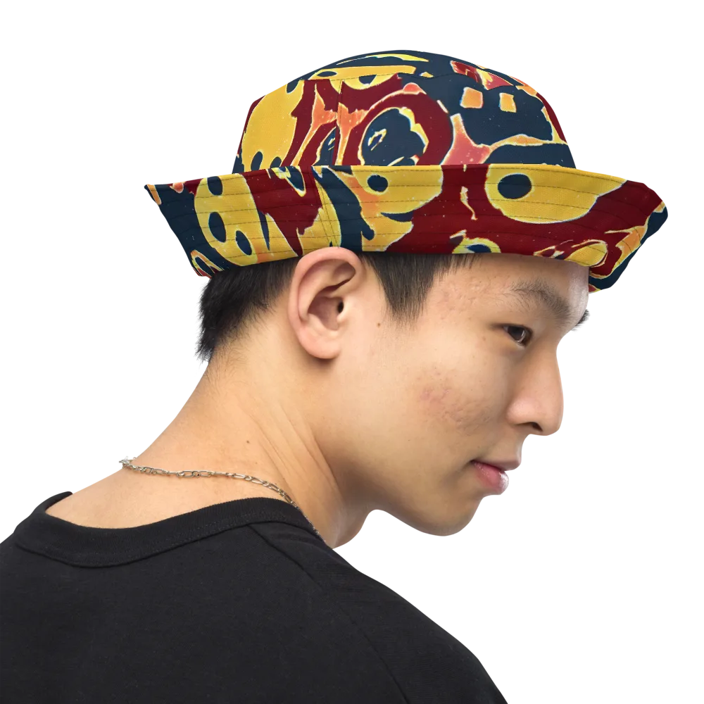Sunset Silhouette on Reversible Bucket Hat — Right Outside