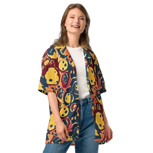 Sunset Silhouette on a Button Shirt