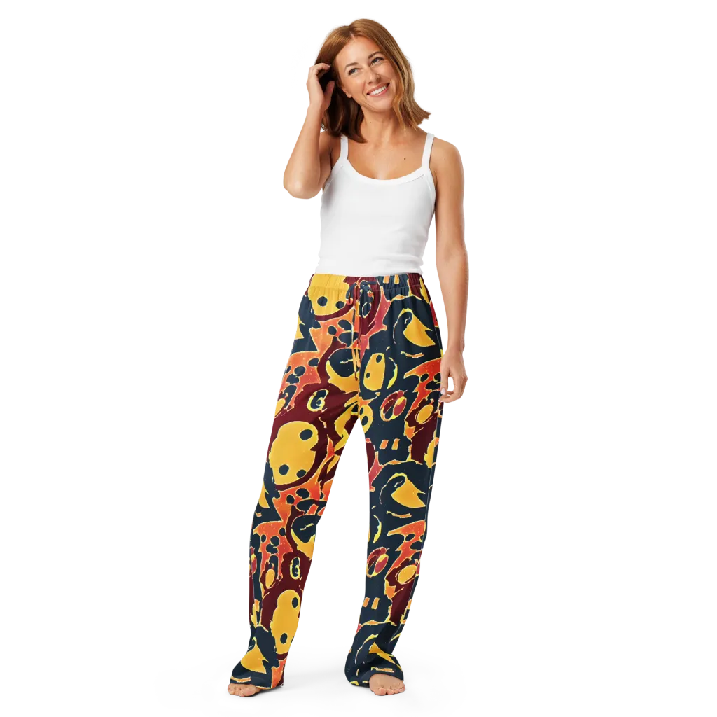 Sunset Silhouette on Women's Pajama Pants — Front