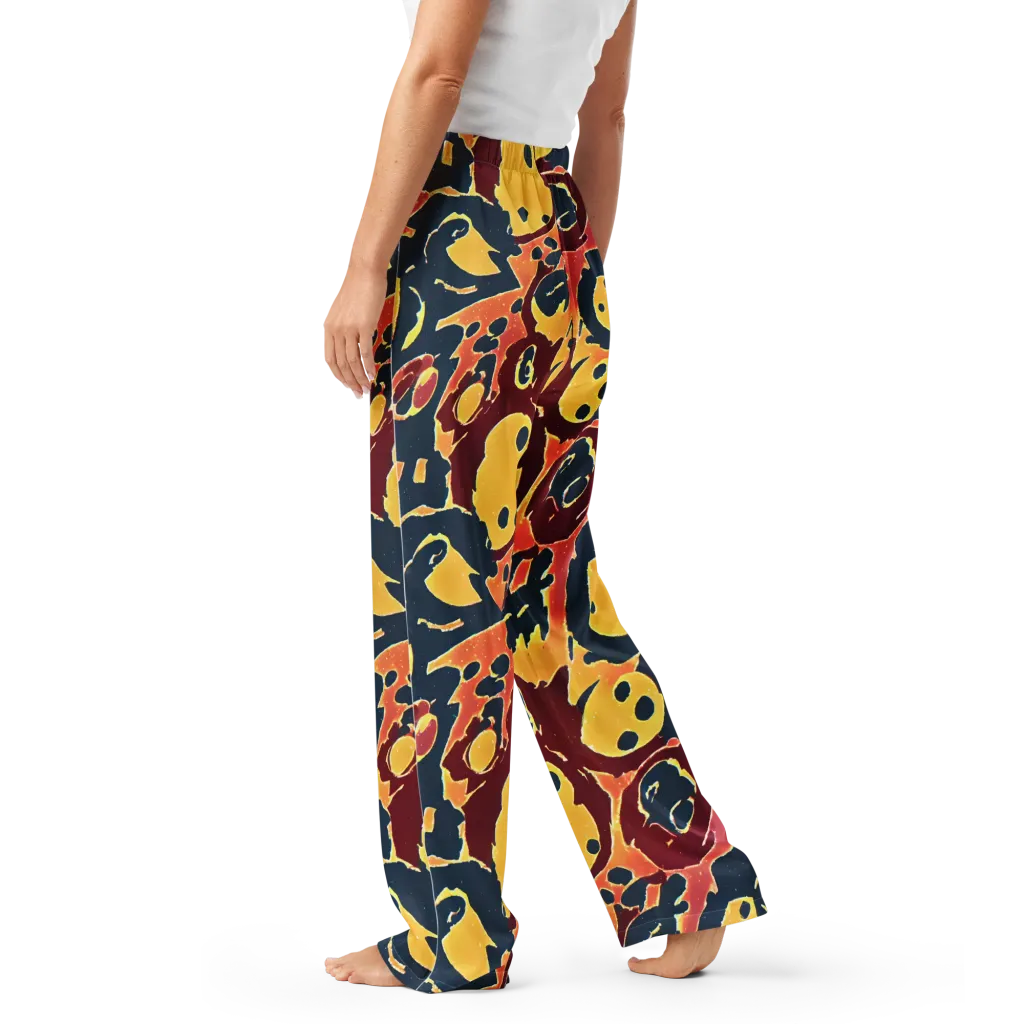 Sunset Silhouette on Women's Pajama Pants — Left