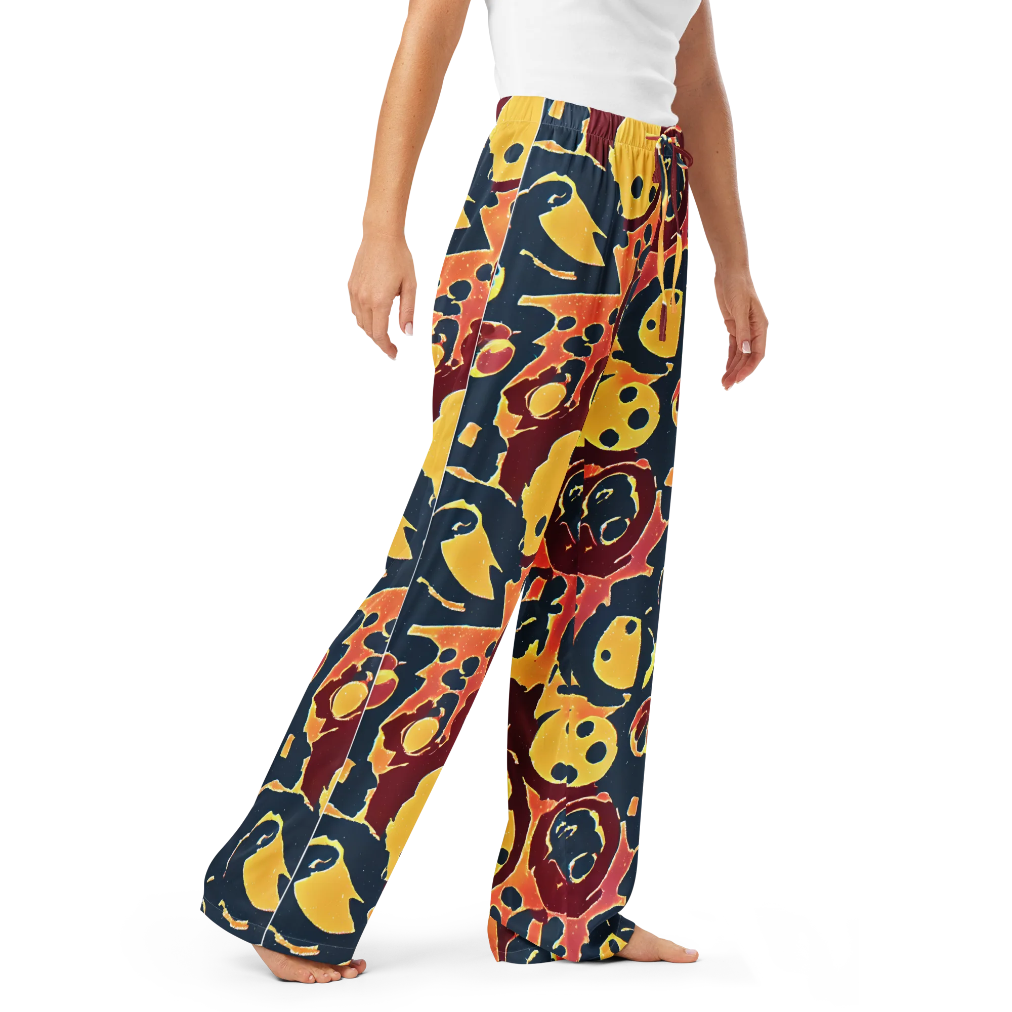 Sunset Silhouette on Women's Pajama Pants — Right Front