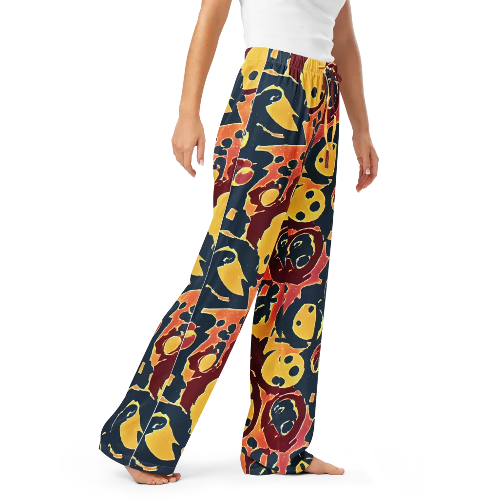 Sunset Silhouette on Women's Pajama Pants — Right Front