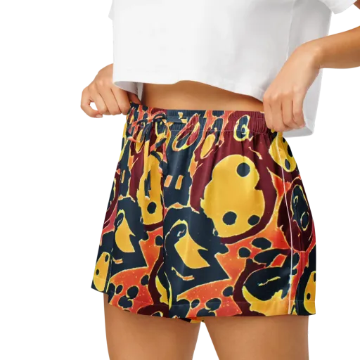Sunset Silhouette on a Women's Pajama Shorts
