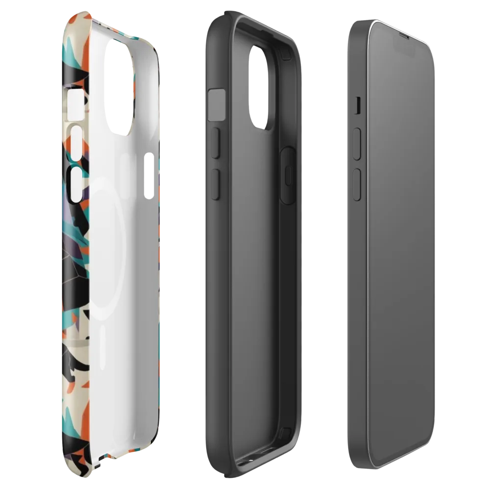 Neon Wolfscape on MagSafe Tough Case for iPhone® — Front