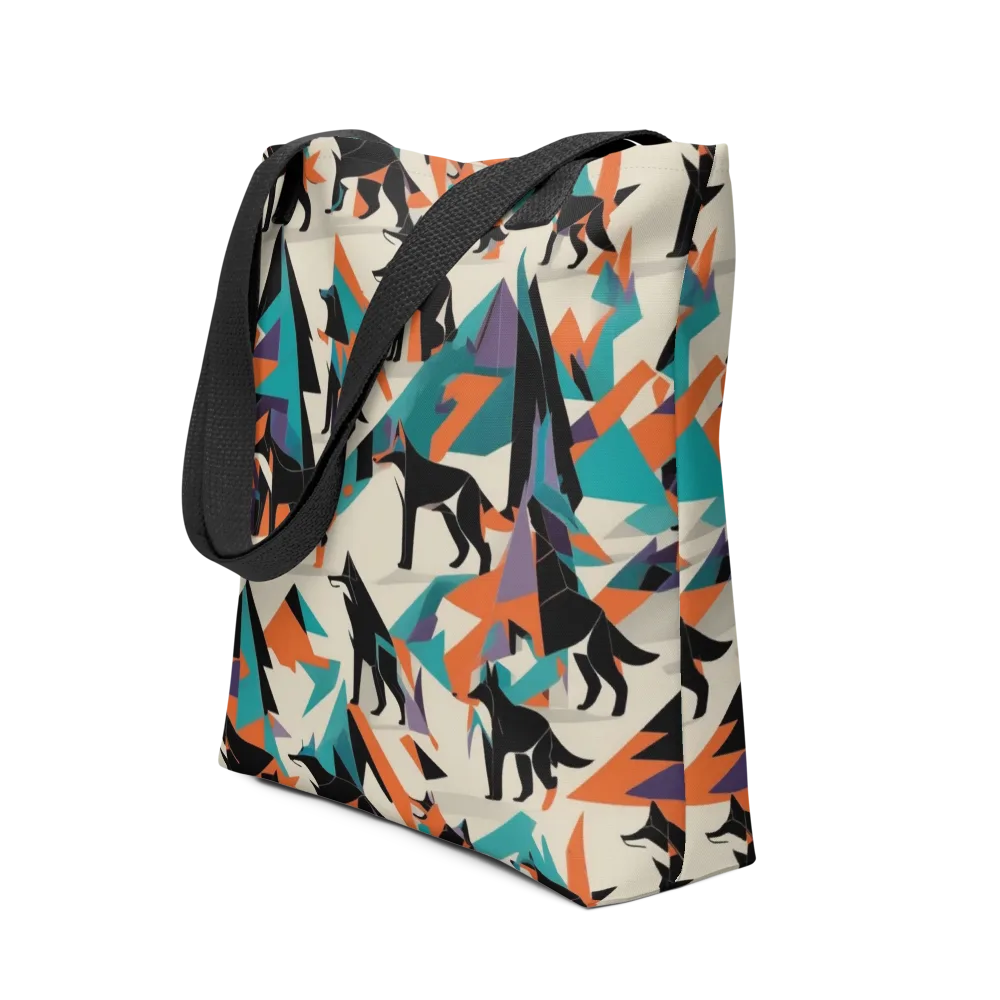 Neon Wolfscape on Tote Bag — Front