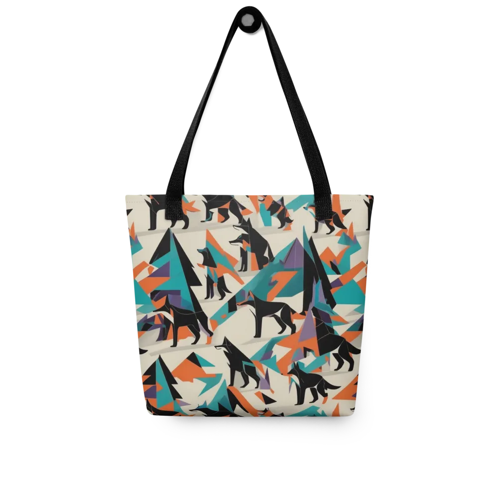 Neon Wolfscape on Tote Bag — Front