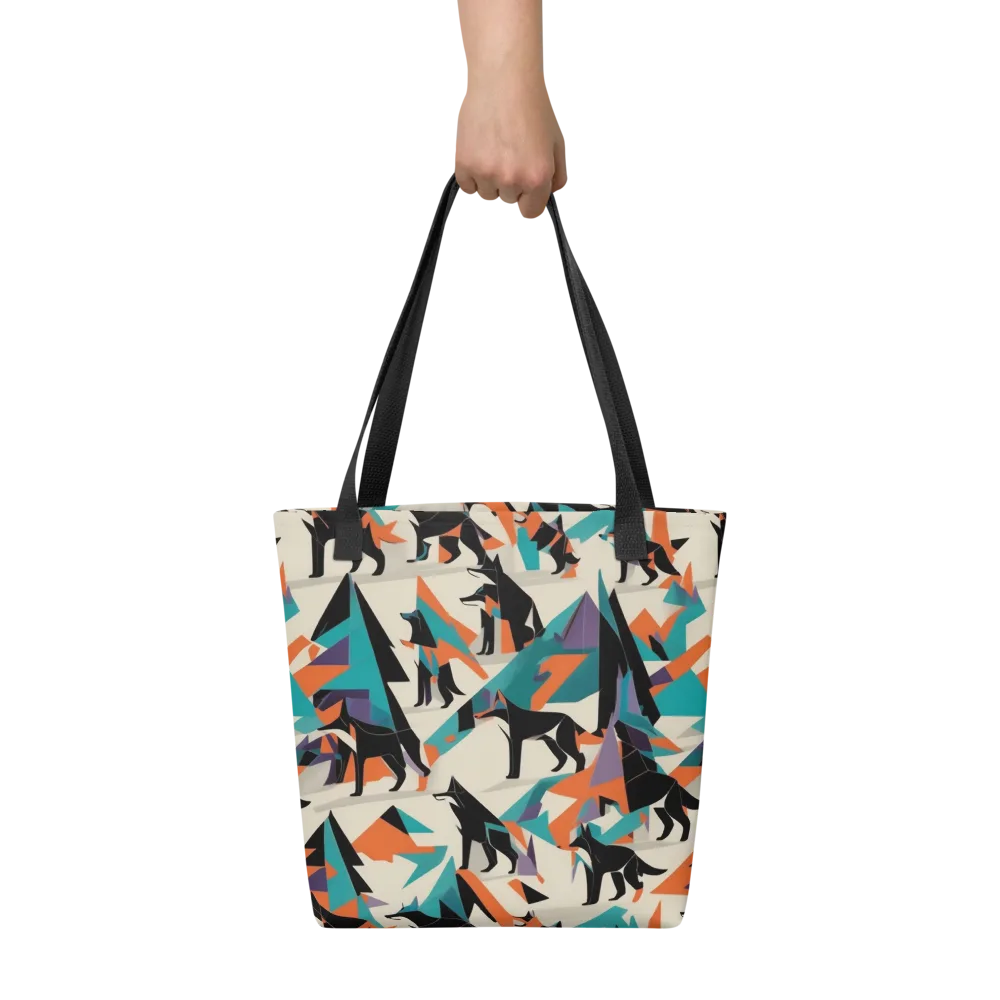Neon Wolfscape on Tote Bag — Front