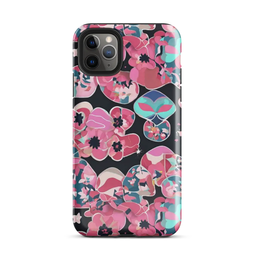 Bouquet Noir on Tough Case for iPhone® — Front