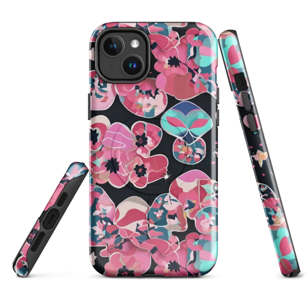 Bouquet Noir on MagSafe Tough Case for iPhone® — Front