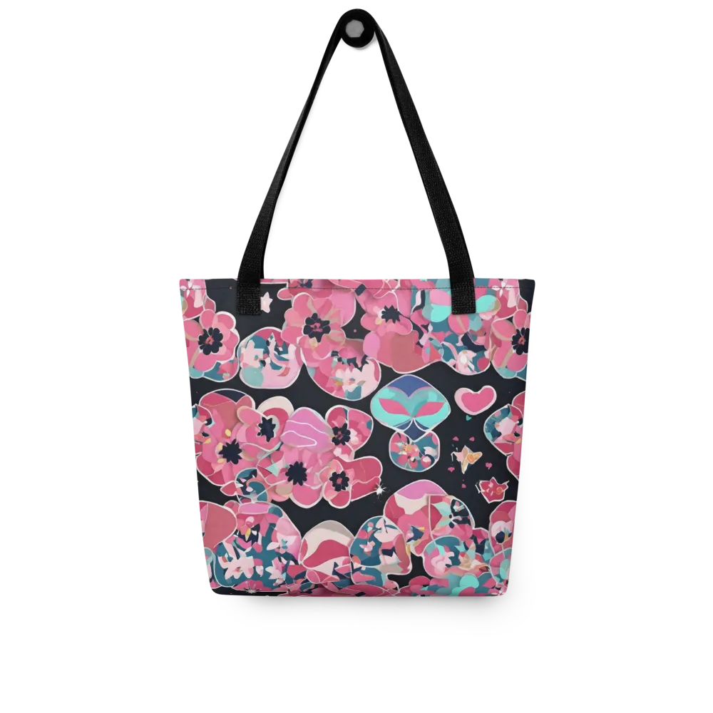 Bouquet Noir on Tote Bag — Front