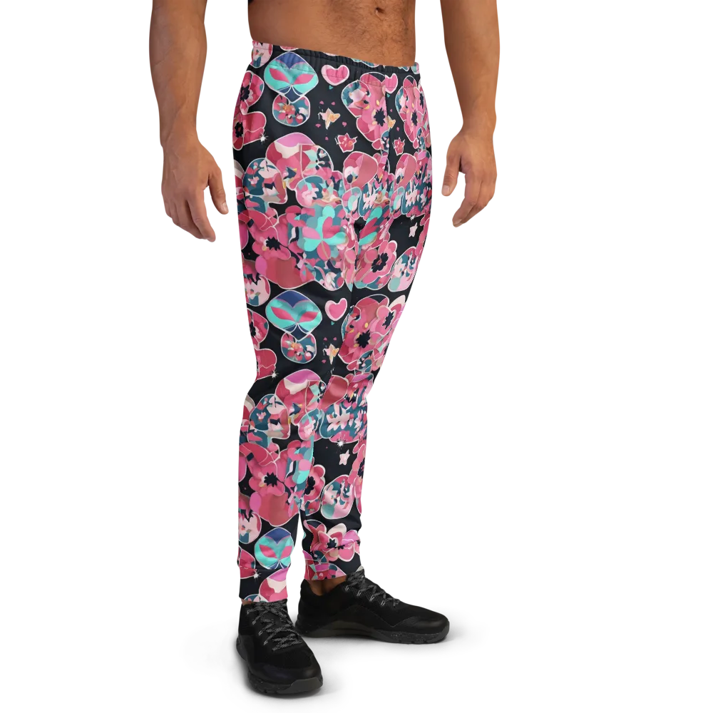 Bouquet Noir on Men's Joggers — Right