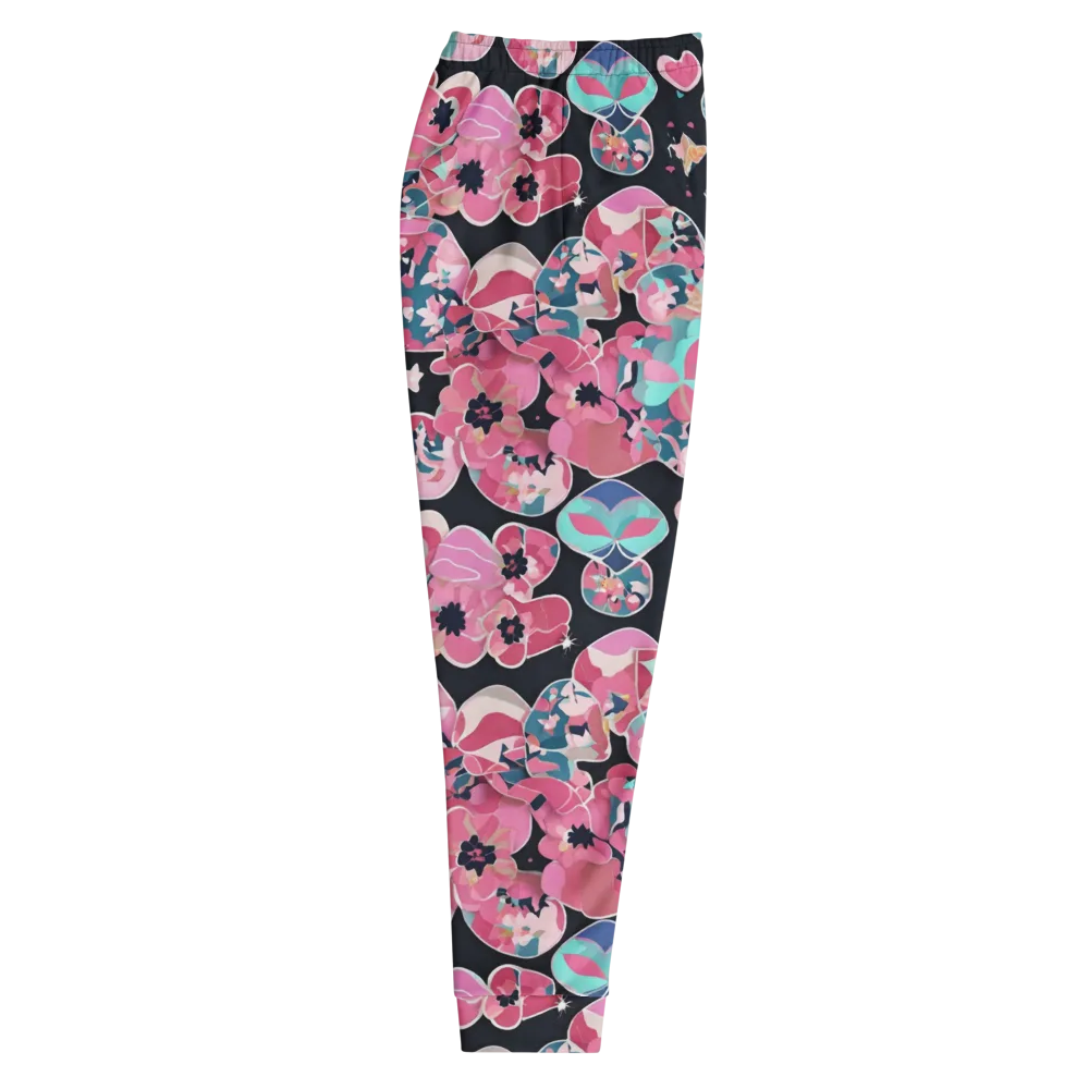 Bouquet Noir on Men's Joggers — Right