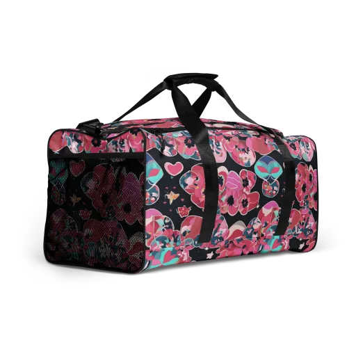 Bouquet Noir on a Duffle Bag