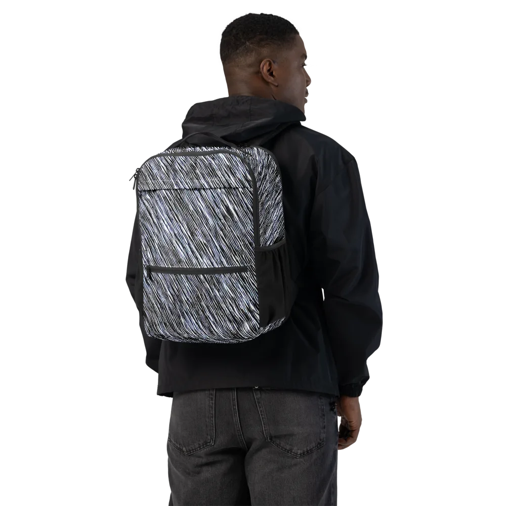 Dupain Waves on Utility Backpack — Back