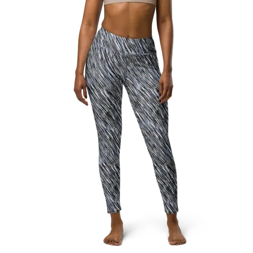 Dupain Waves on a Yoga Leggings
