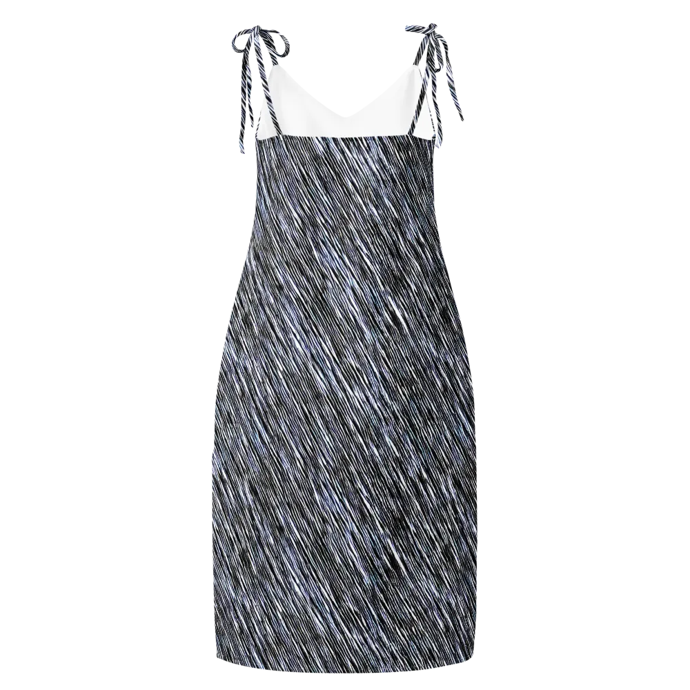 Dupain Waves on Slip Dress — Back