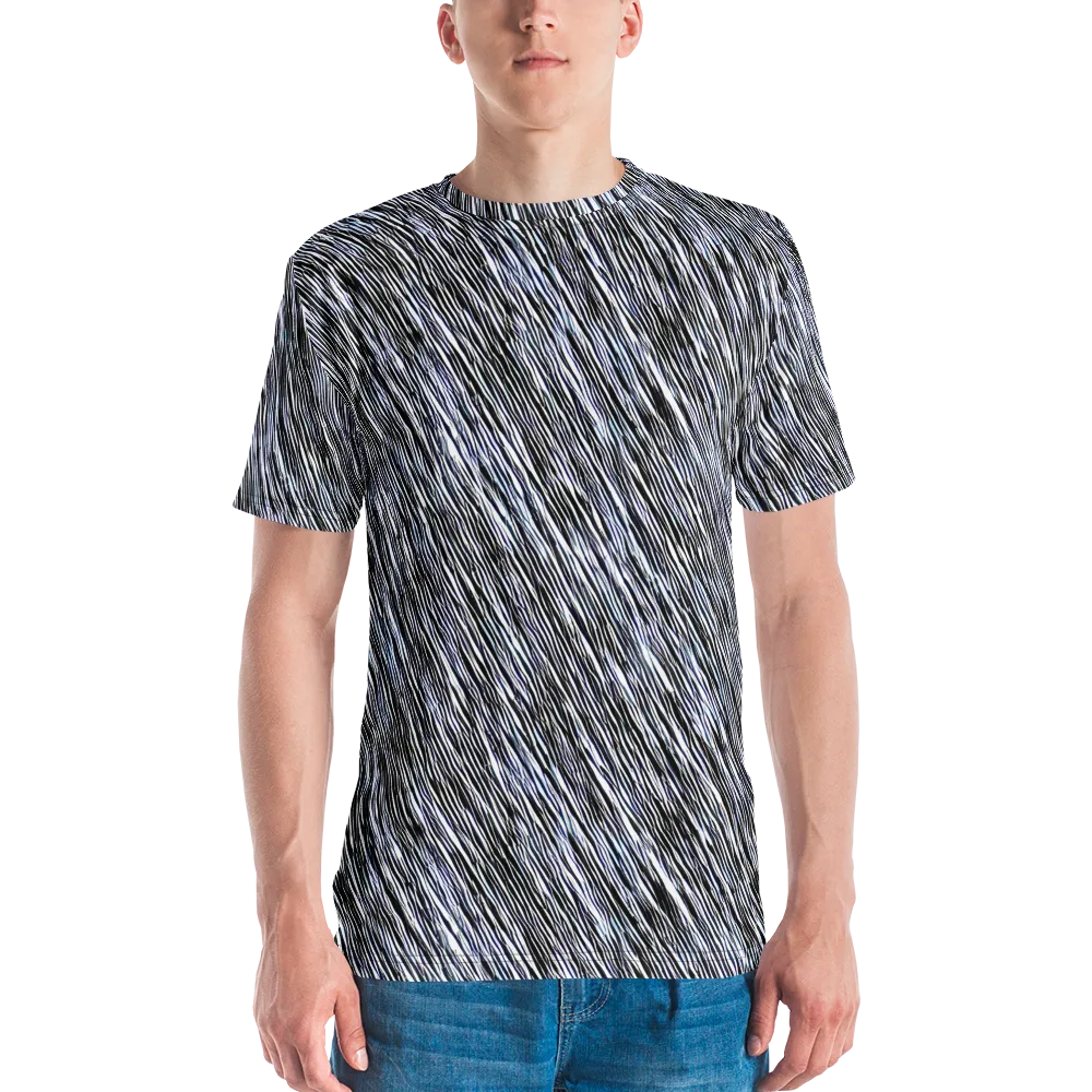 Dupain Waves on Men's Crew Neck T-Shirt — Front