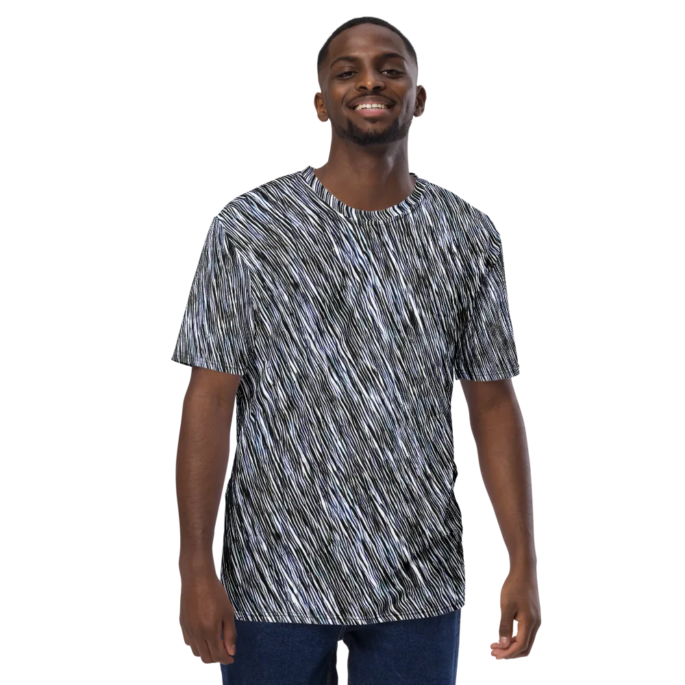 Dupain Waves on Men's Crew Neck T-Shirt — Front
