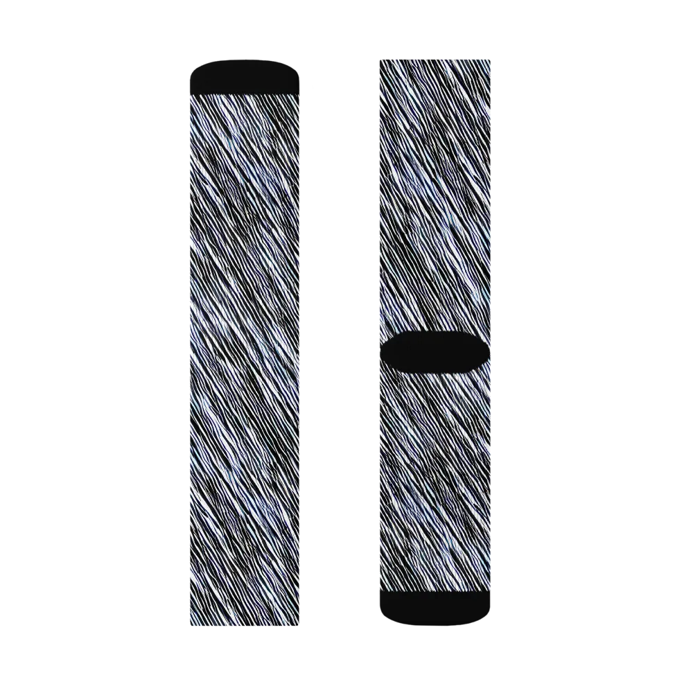 Dupain Waves on Socks — Right Sock
