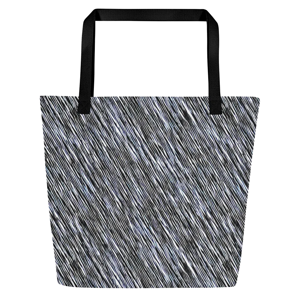 Dupain Waves on Large Tote Bag W/ Pocket — Front