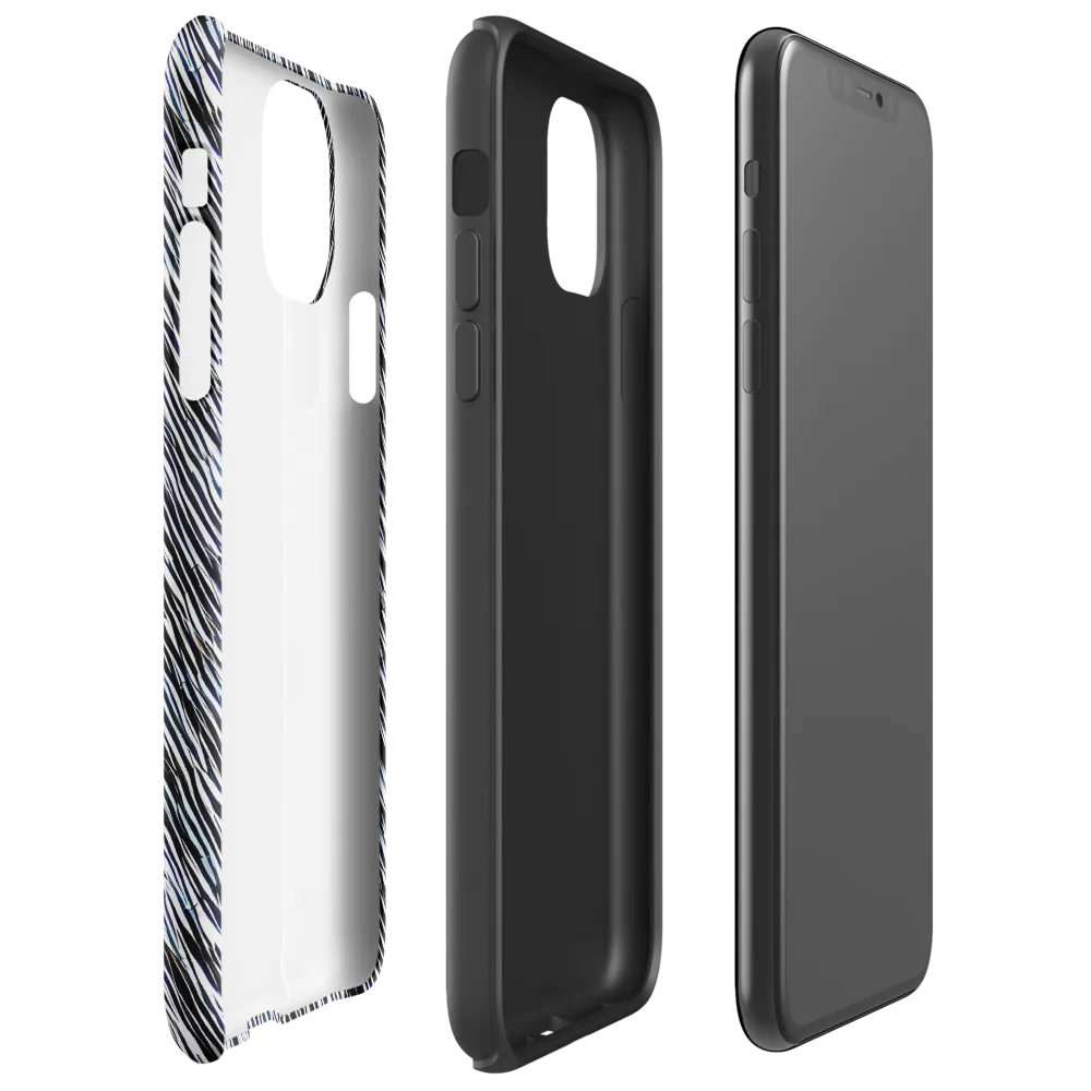 Dupain Waves on Tough Case for iPhone® — Right