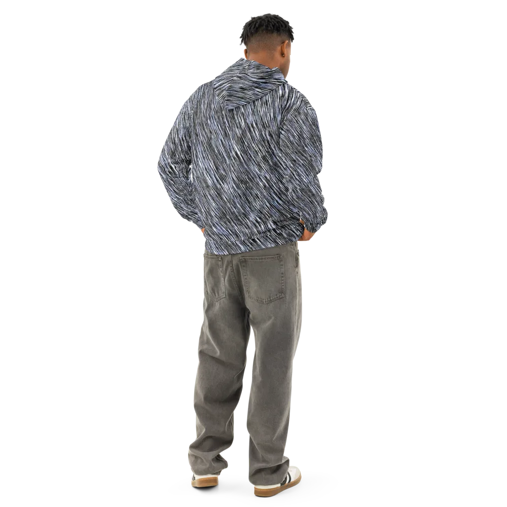 Dupain Waves on Cotton Hoodie — Back