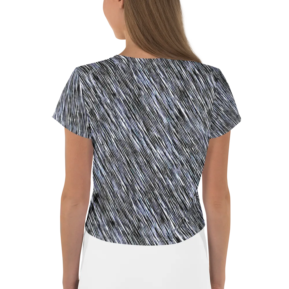 Dupain Waves on Crop Tee — Back