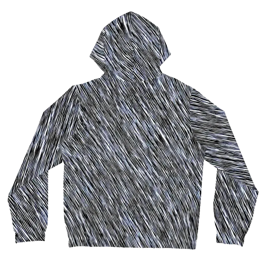 Dupain Waves on Women's Full-Zip Hoodie — Back