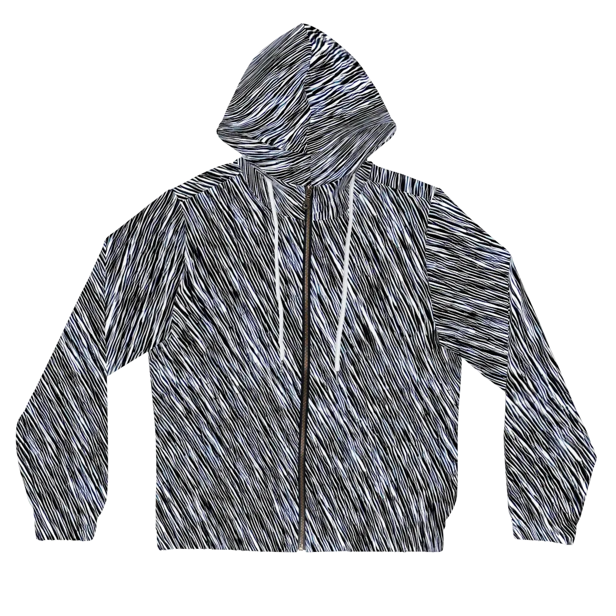 Dupain Waves on Women's Full-Zip Hoodie — Front