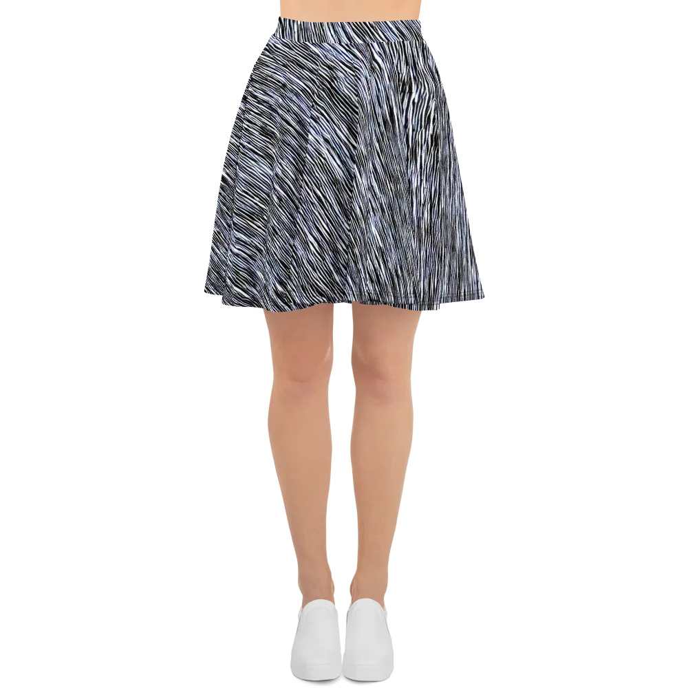 Dupain Waves on Skater Skirt — Front
