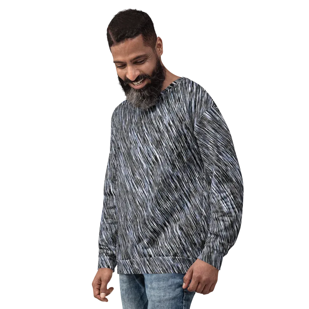 Dupain Waves on Sweatshirt — Left Front