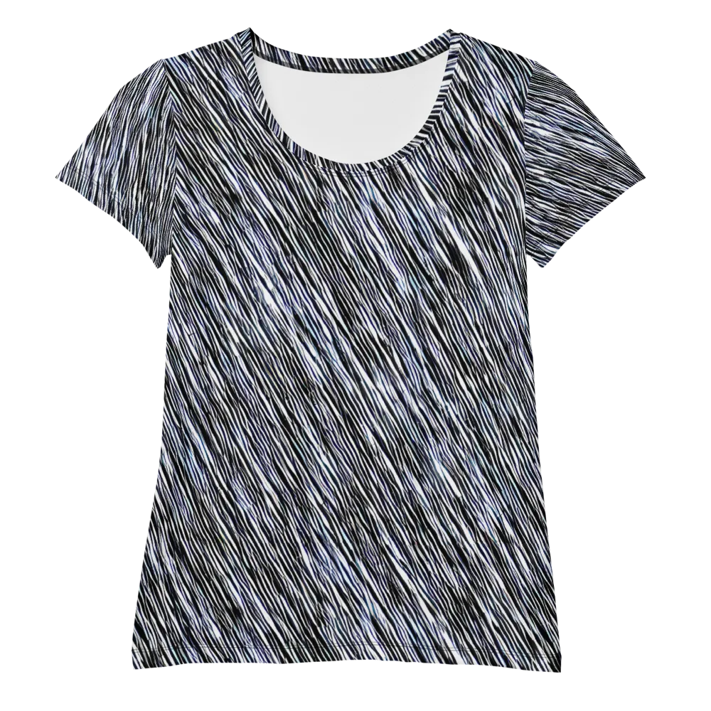Dupain Waves on Women's Athletic T-Shirt — Front