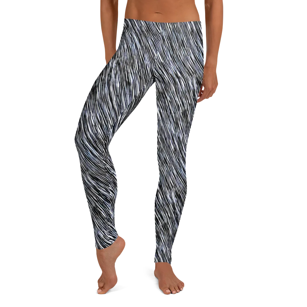 Dupain Waves on Leggings — Front