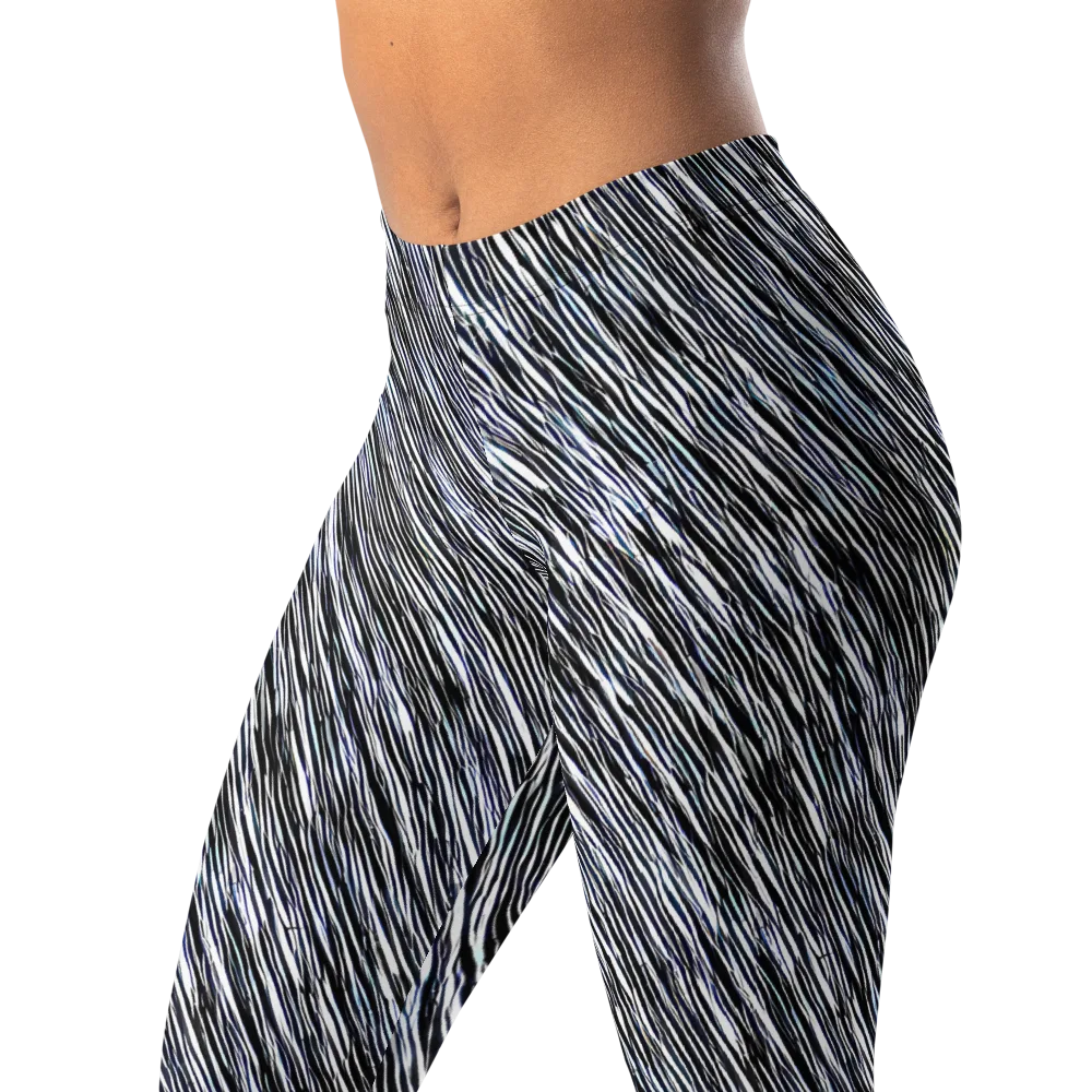 Dupain Waves on Leggings — Left Front