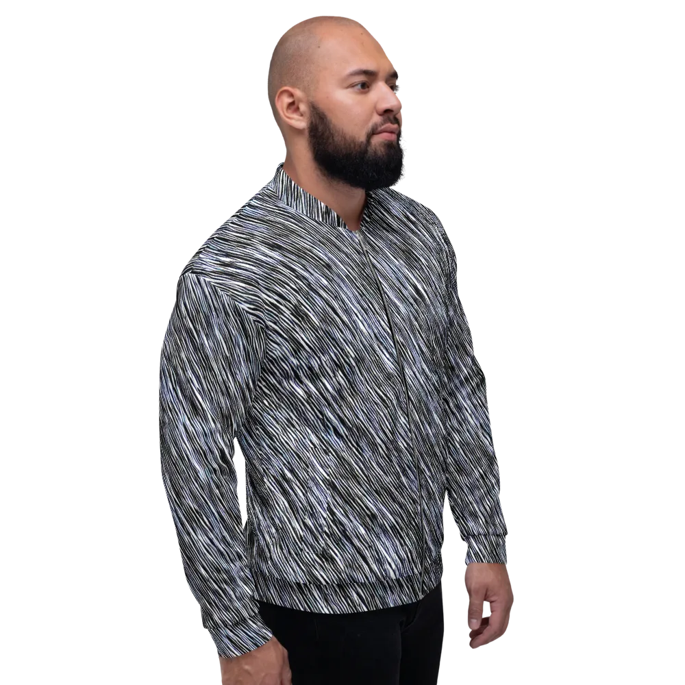 Dupain Waves on Bomber Jacket — Right