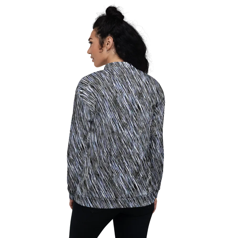 Dupain Waves on Bomber Jacket — Back